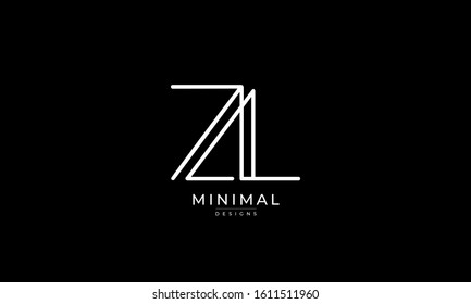 alphabet letters monogram icon logo ZL