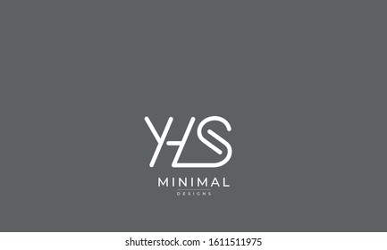alphabet letters monogram icon logo YHS