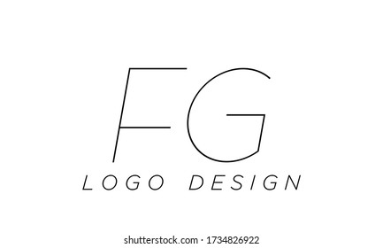 Alphabet letters monogram icon logo FG,GF,F and G
