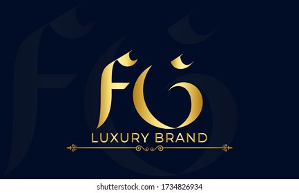 Alphabet Buchstaben Monogramm Logo FG,GF,F und G

