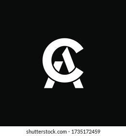 Alphabet letters monogram icon logo AC or CA