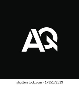 Alphabet letters monogram icon logo AQ or QA