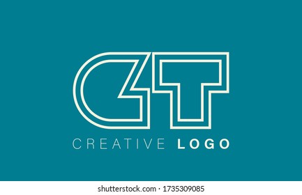 Alphabet letters monogram icon logo GT or TG
