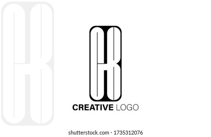 Letras alfabéticas logotipo de icono de monograma GK o KG
