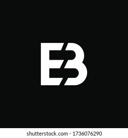 Alphabet letters monogram icon logo BE or EB