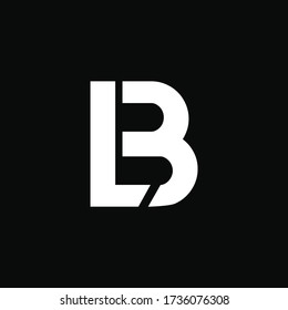 Alphabet letters monogram icon logo BL or LB