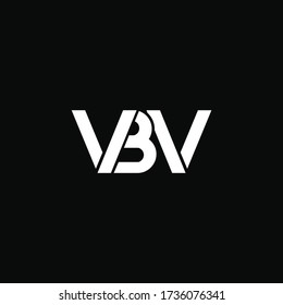 Alphabet letters monogram icon logo BW or WB