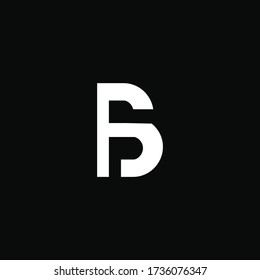 Alphabet letters monogram icon logo BS or SB