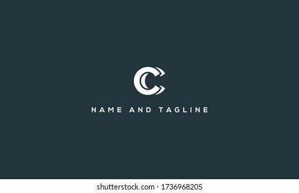 Alphabet letters monogram icon logo CC