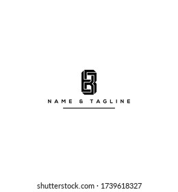 Alphabet letters monogram icon logo B