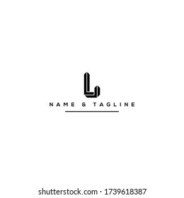 Alphabet letters monogram icon logo L