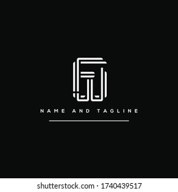 Alphabet letters monogram icon logo FW or WF