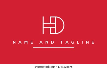 Alphabet Buchstaben Monogramm Logo HD oder DH