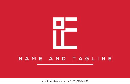Alphabet letters monogram icon logo IE or EI	