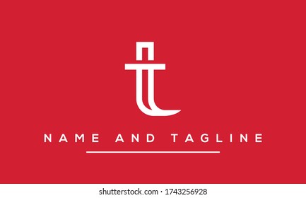Alphabet letters monogram icon logo IT or TI	
