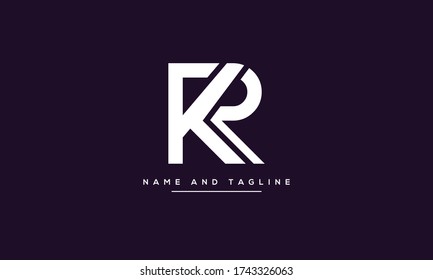 Alphabet Buchstaben Monogramm Symbol KR oder RK