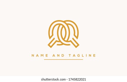 Alphabet letters monogram icon logo QQ