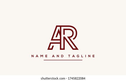 Alphabet Letters Monogram Icon Logo Ra Stock Vector (Royalty Free ...