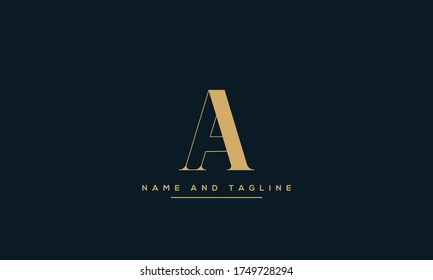 alphabet letters monogram icon logo A