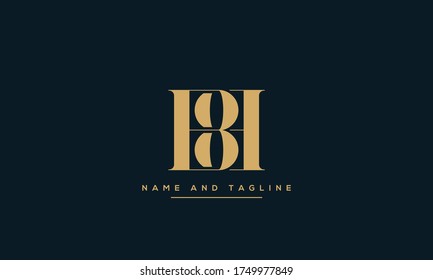 alphabet letters monogram icon logo BB