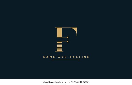alphabet letters monogram icon logo F