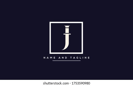 letras del alfabeto icono de monograma J