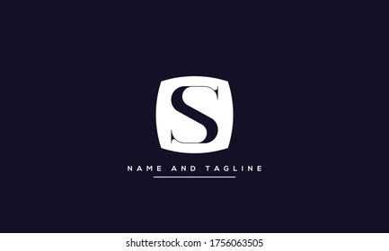 alphabet letters monogram icon logo S