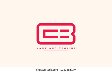 alphabet letters monogram icon logo BC or CB