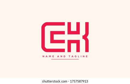 letras del alfabeto icono de monograma CK o KC