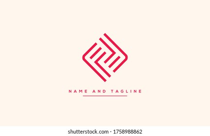alphabet letters monogram icon logo FF