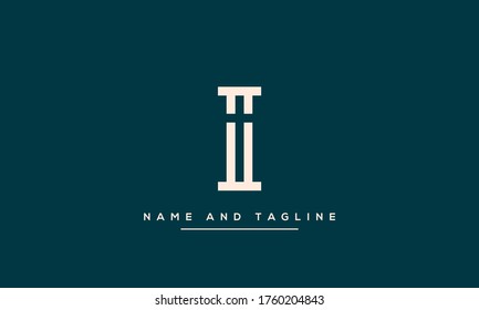 alphabet letters monogram icon logo I