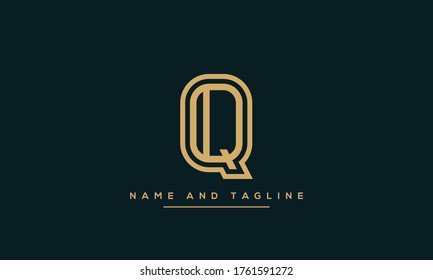 alphabet letters monogram icon logo Q