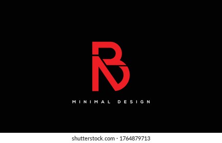 Monogramm-Logo für Buchstaben des Alphabets BN oder NB