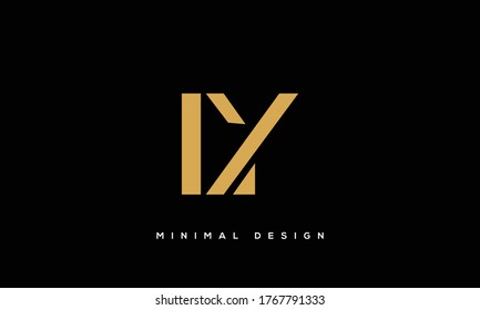 alphabet letters monogram icon logo LY or YL