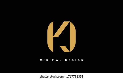 letras del alfabeto icono de monograma logotipo KO o OK