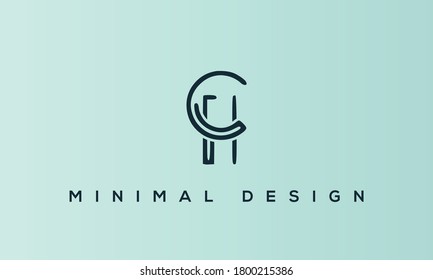 Buchstaben Monogramm-Symbol für CH oder HC