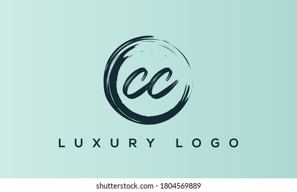 alphabet letters monogram icon logo CC