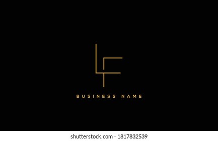 Monogramm-Logo für Buchstaben des Alphabets FL oder LF
