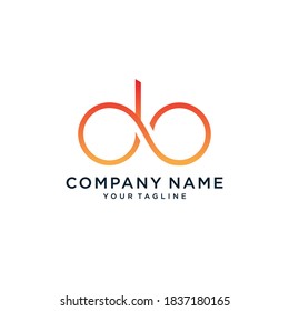 Alphabet letters monogram icon logo DO or OD.