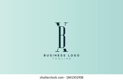 alphabet letters monogram icon logo BX or XB