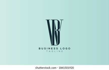 alphabet letters monogram icon logo BW or WB