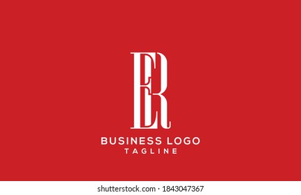 alphabet letters monogram icon logo ER or RE