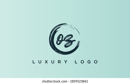 alphabet letters monogram icon logo OZ or ZO