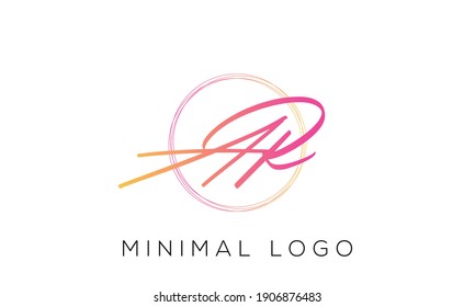 Monogramm-Logo für Buchstaben des Alphabets AR oder RA