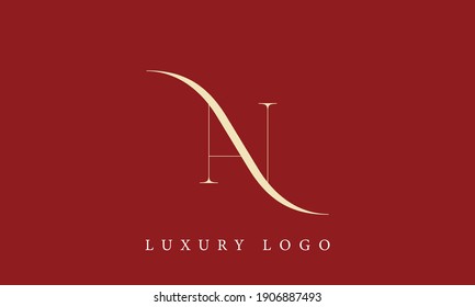 alphabet letters monogram icon logo AN or NA