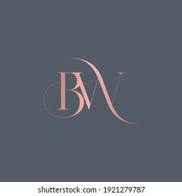 alphabet letters monogram icon logo BW or WB