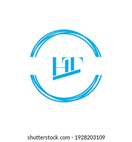 Alphabet letters monogram icon logo TH or HT