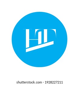 Alphabet Buchstaben Monogramm Symbol Logo TH oder HT