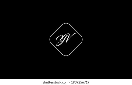 alphabet letters monogram icon logo YV