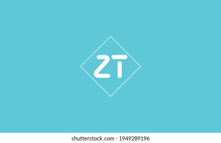 alphabet letters monogram icon logo TZ or ZT